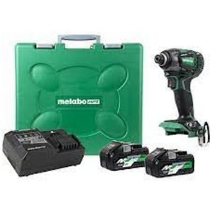 MetaboHPT 36V MultiVolt Triple Hammer Cordless Impact Driver Kit | Two Batteries and Charger | WH36DBG