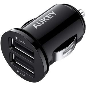 AUKEY Mini USB Cell Phone Car Adapter-CC-S1-Black