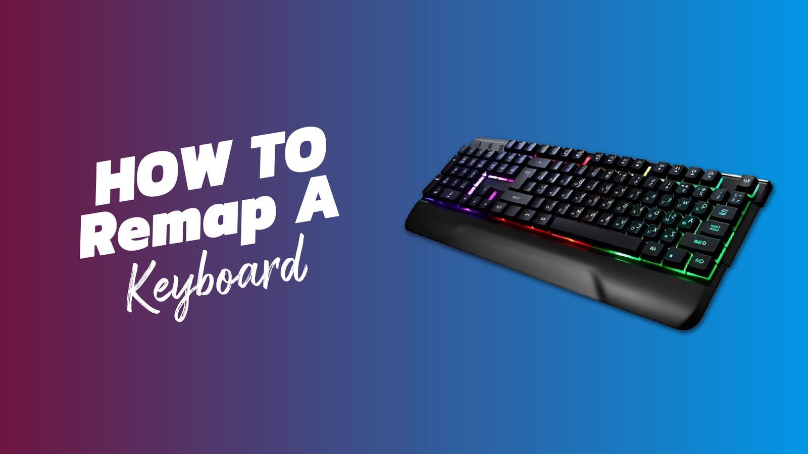 How to remap a keyboard